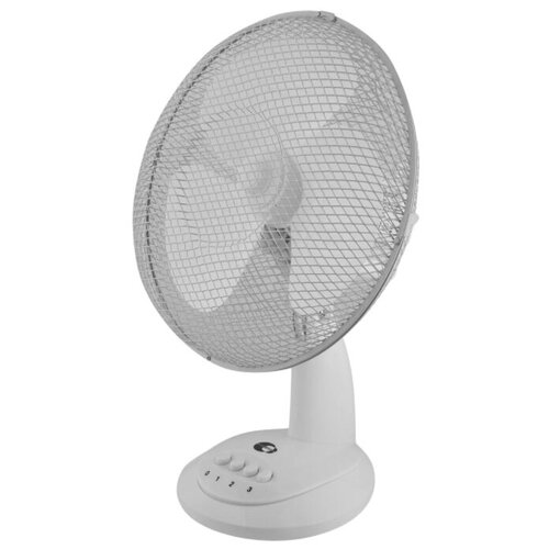 Вентилятор настольный 40 Вт D30 см белый 3 скорости 309900₽