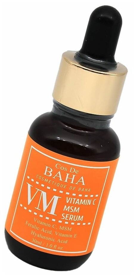 Оригинал. Сыворотка для лица с витамином C и феруловой кислотой Cos De BAHA Vitamin C MSM Serum VM, 30 мл