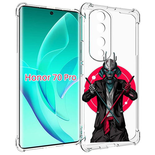 Чехол MyPads якудза с катанами для Honor 70 Pro / 70 Pro Plus задняя-панель-накладка-бампер чехол mypads якудза с катанами для vivo iqoo 10 pro задняя панель накладка бампер