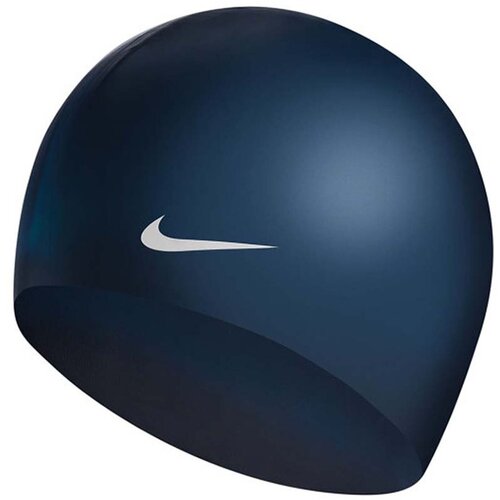 Шапочка для плавания NIKE Solid Silicon, темно-синий