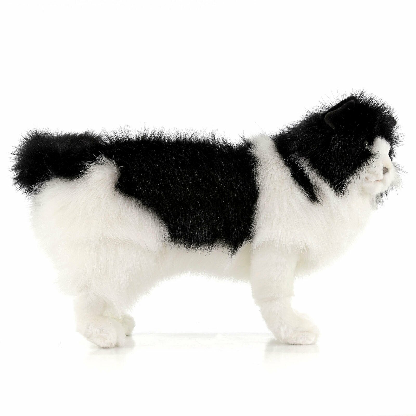Мягкая игрушка Hansa Кошка черно-белая 40 см - фото №6