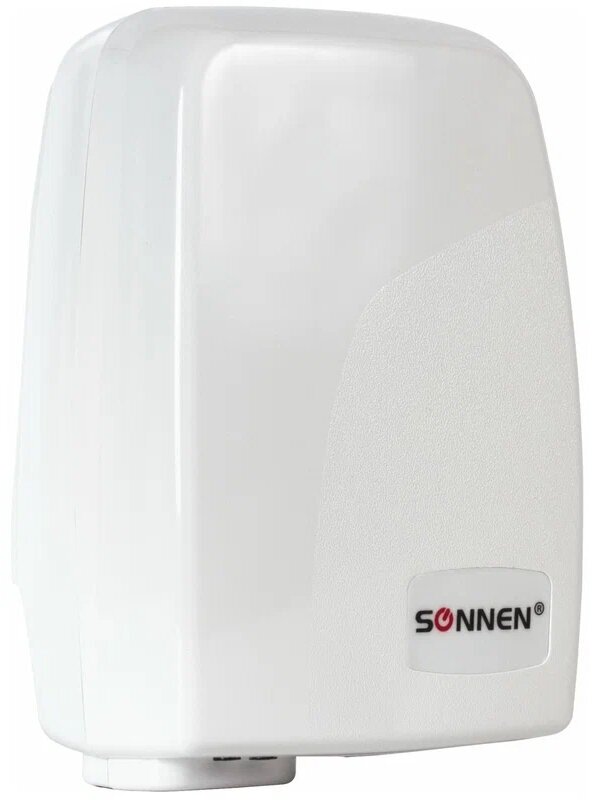 Сушилка для рук SONNEN HD-688, 2000 Вт, пластиковый корпус, белая, 604192. 604192 - фотография № 8