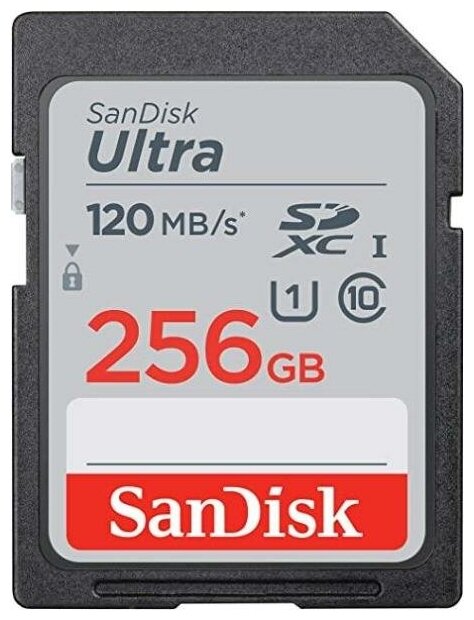 Карта памяти SDXC 256GB UHS-I SDSDUN4-256G-GN6IN SANDISK