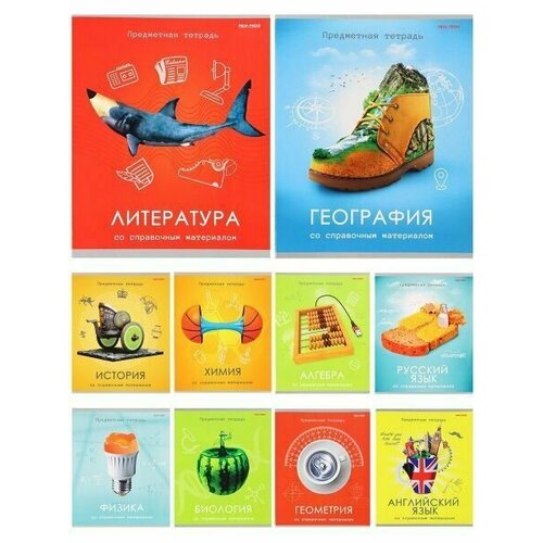 Предметные тетради 48л Игры разума со справочным материалом - комплект 10шт 1065₽