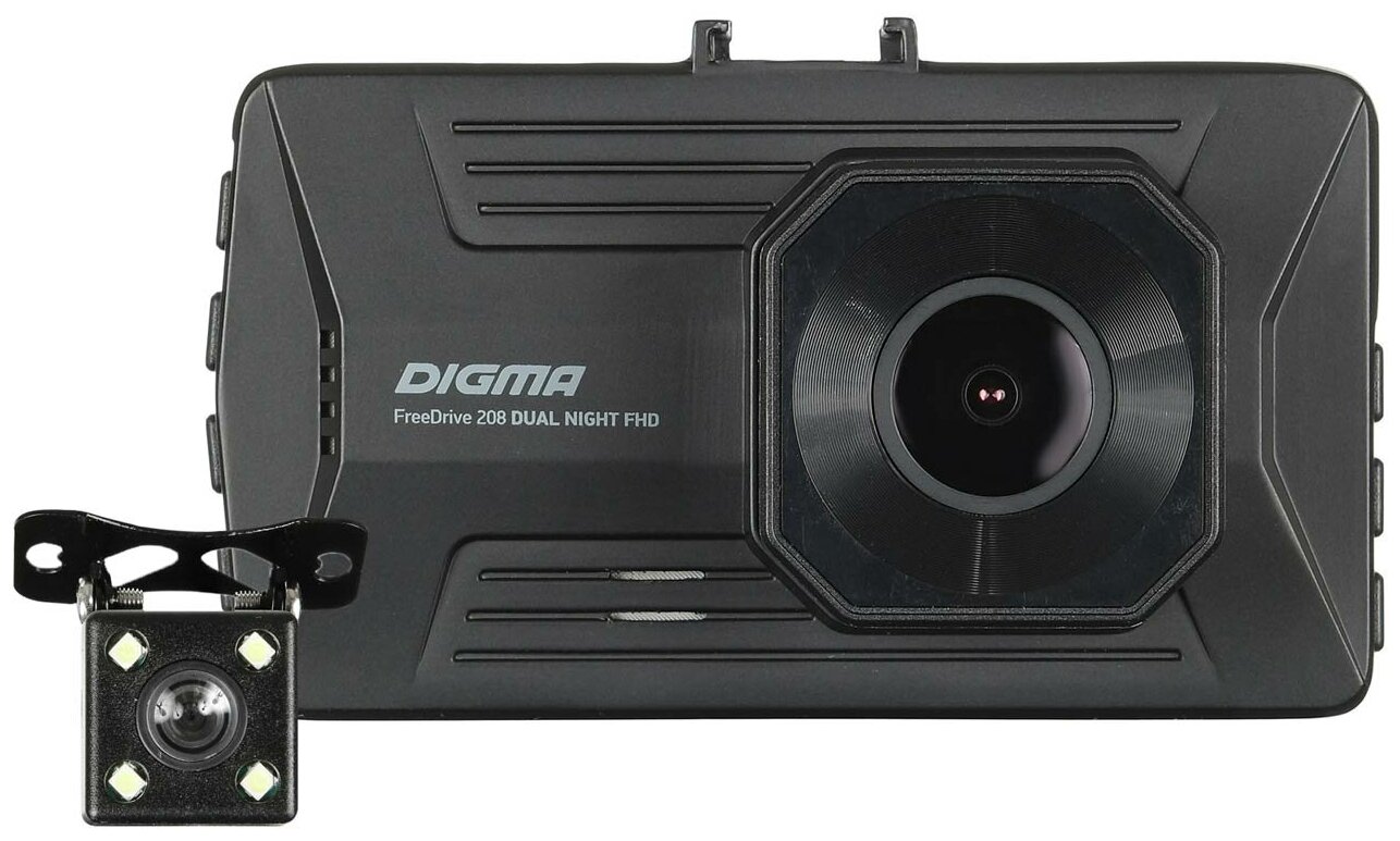 Видеорегистратор Digma FreeDrive 208 Dual Night FHD Black