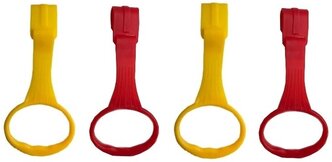 Пластиковые кольца Floopsi для манежа, 4 шт. Ручки для манежа, барьера, детской кроватки. Подвесное кольцо, держатели в манеж.