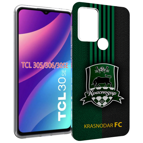 чехол mypads фк арсенал лондон мужской для tcl 30 tcl 30 5g tcl 30 plus задняя панель накладка бампер Чехол MyPads фк краснодар мужской для TCL 30SE / TCL 305 / TCL 306 / TCL 30E задняя-панель-накладка-бампер