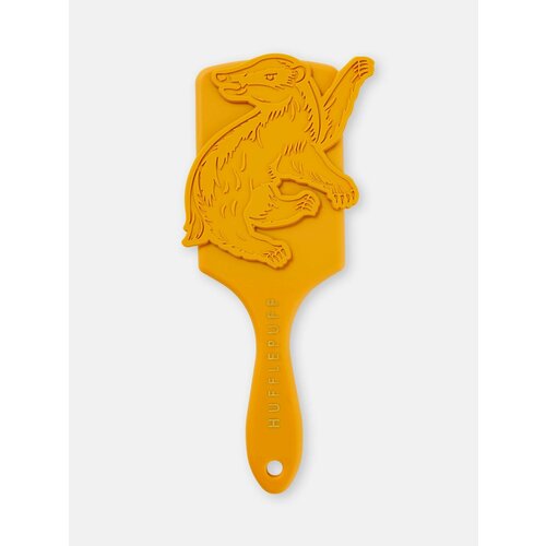 Расческа Harry Potter с эмблемой факультета Пуффендуй желтая, 8х25 см