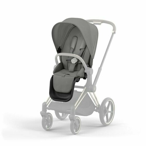 Прогулочная коляска NEW Cybex PRIAM IV Mirage Grey шасси Chrome Brown прогулочная коляска new cybex priam iv leaf green шасси chrome brown