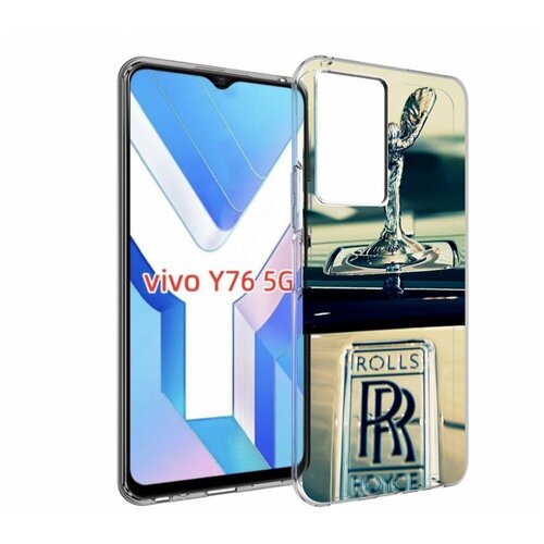 Чехол MyPads Rolls Royce ролс ройс 1 для Vivo Y76 5G задняя-панель-накладка-бампер