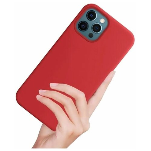 Krutoff / Чехол-накладка Krutoff Silicone Case для iPhone 12 Pro Max (red) 14