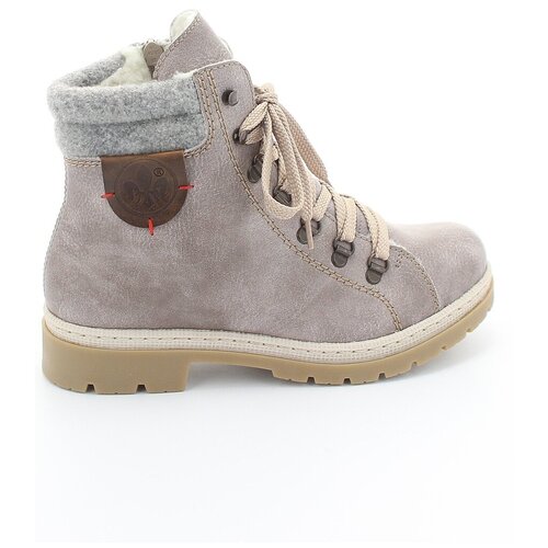 фото Ботинки rieker, зимние, высокие, размер 40, серый