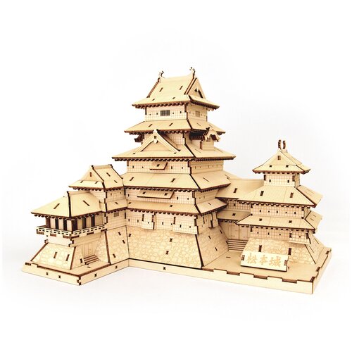 фото Деревянный 3d пазл matsumoto castle - замок матсумото ki-gu-mi