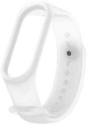 Aксессуар Ремешок Activ для Xiaomi Mi Band 5 Silicone Transparent White 4690001287034