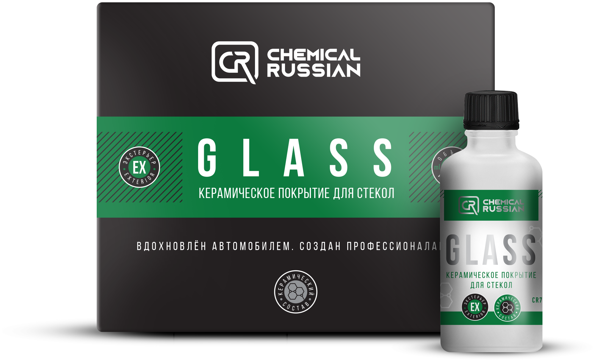 Керамическое покрытие для стекол - Glass, 50 мл, Chemical Russian