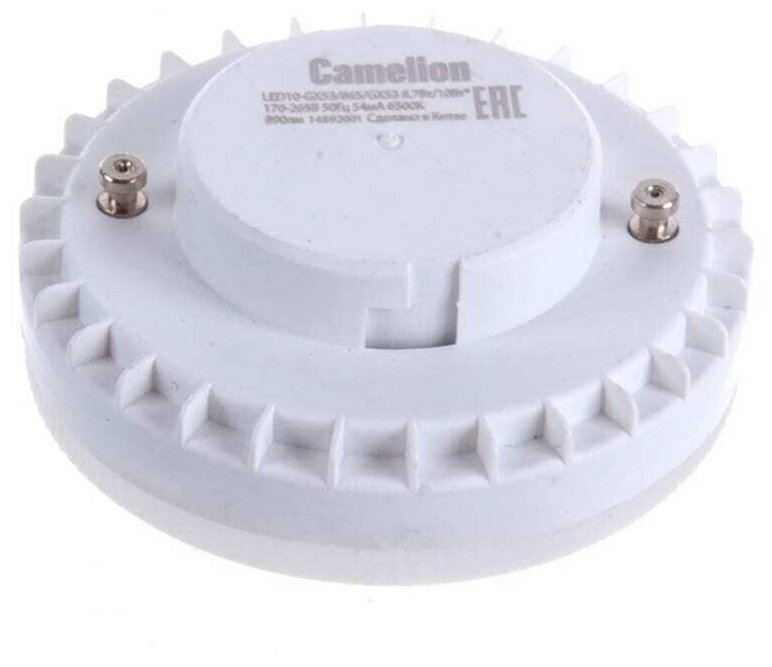 Набор из 10 светодиодных лампочек Camelion LED10-GX53/865/GX53 - фотография № 3