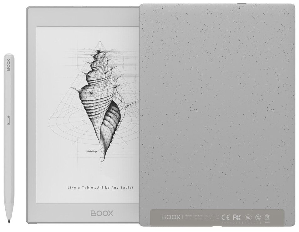 7,8" Электронная книга ONYX BOOX Nova Air 1872х1404/E-Ink Carta Plus/32Gb/Сенсор/Подсветка/WI-Fi