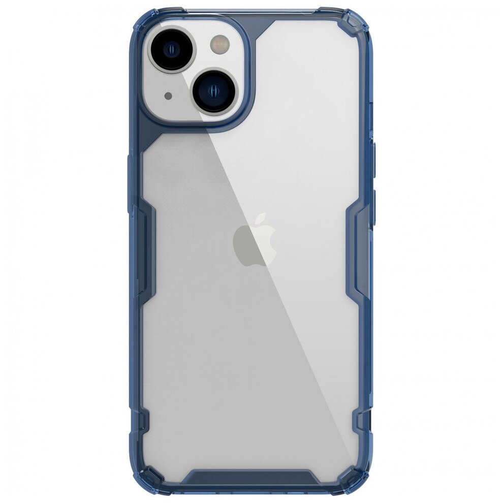 Накладка Nillkin Nature TPU Pro Case силиконовая для Apple iPhone 14 синяя