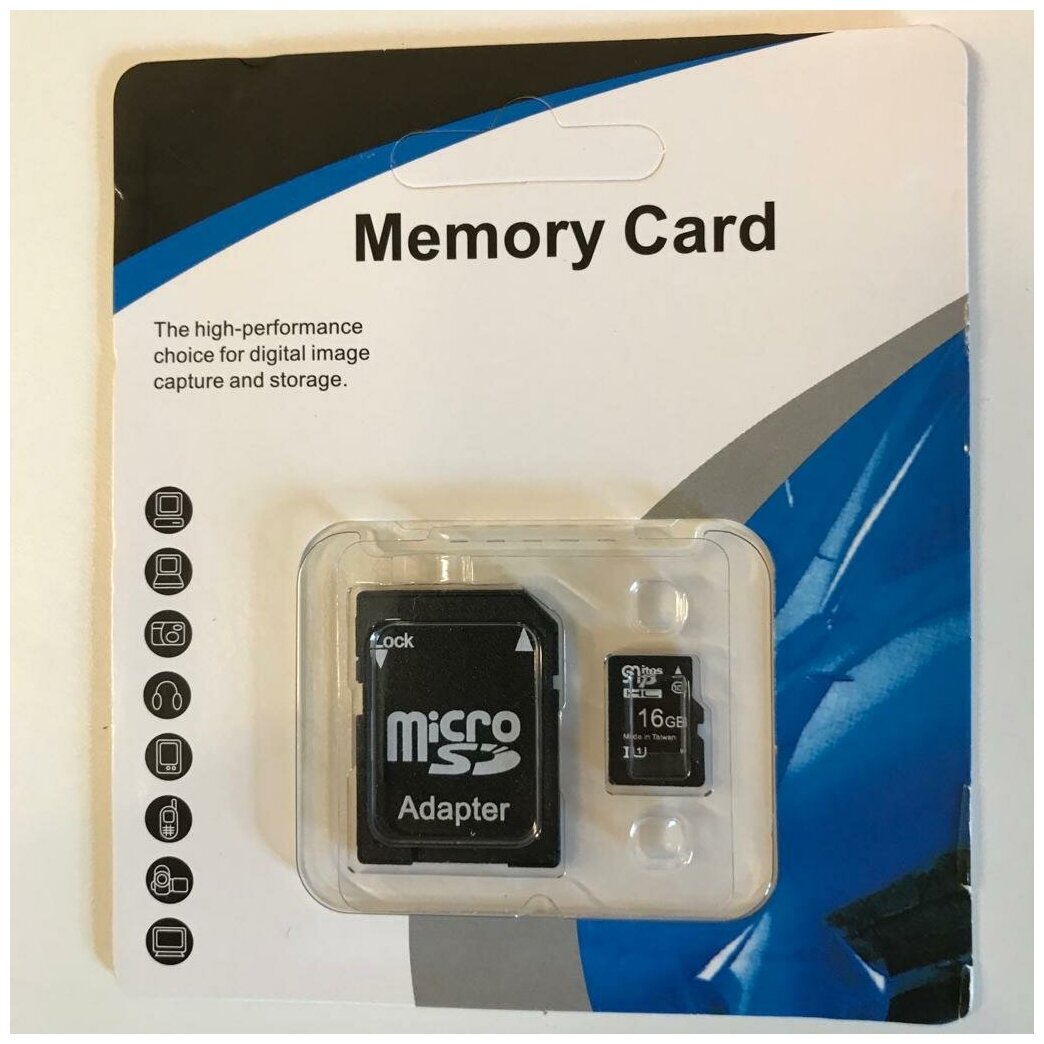 Карта памяти Micro SD 16Gb Class 10, UHS-1U1 R/W 85/26МБ/с SDHC