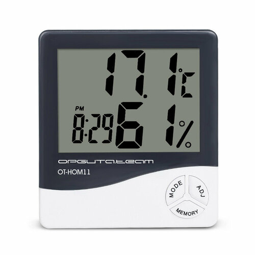 Термометр-гигрометр (часы, будильник)