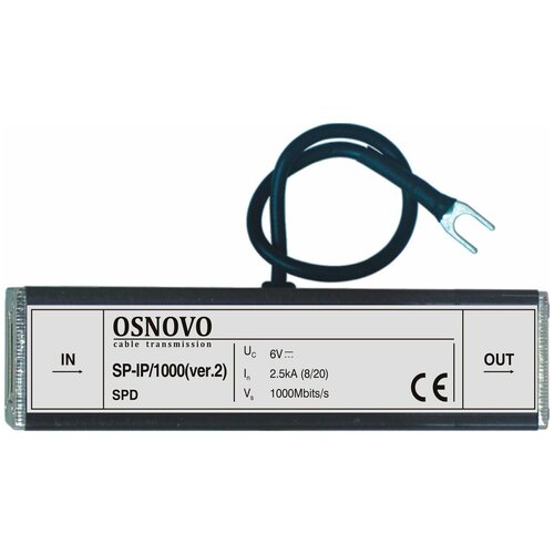 Грозозащита Osnovo SP-IP/1000(ver2) грозозащита osnovo sp ip 1000pw ver2