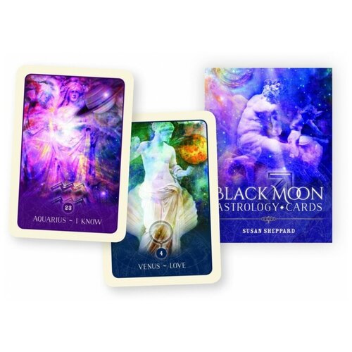 Карты Таро Астрологические карты Чёрной Луны / Black Moon Astrology Cards - Blue Angel positive astrology cards