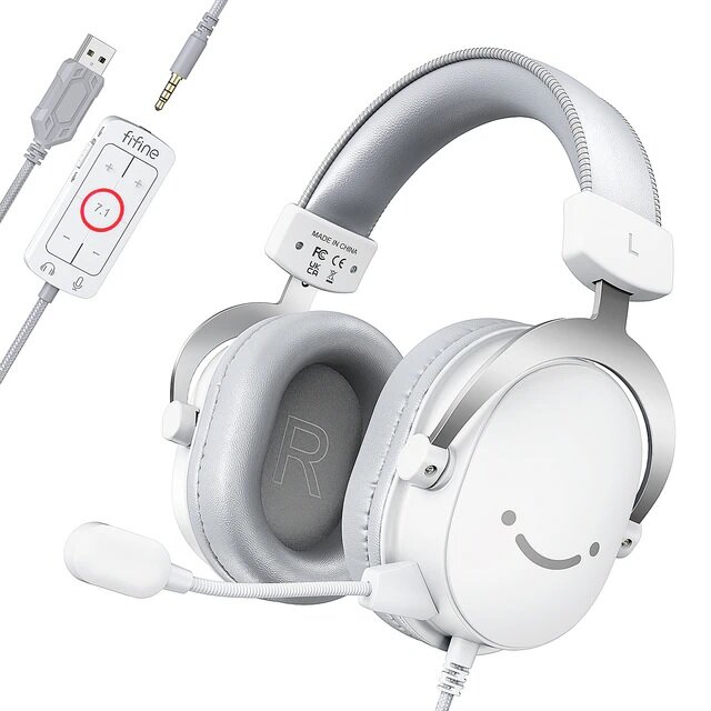 Игровые наушники Fifine H9 Gaming Headsets (White)