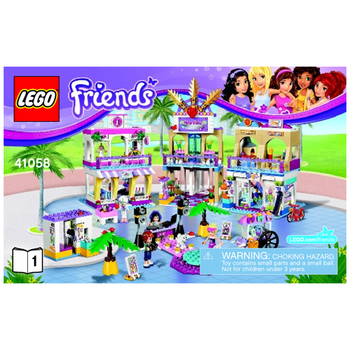 LEGO Friends 41058 Торговый центр Хартлейк Сити, 1120 дет. конструктор lego friends торговый центр хартлейк сити 1032 дет 41450