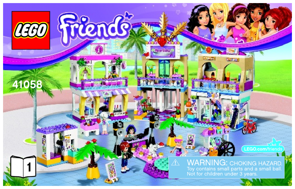 Lego Конструктор LEGO Friends 41058 Торговый центр Хартлейк Сити