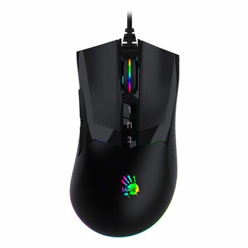 Мышь A4TECH Bloody W90 Max, игровая, оптическая, проводная, USB, черный [w90 max ( stone black)]