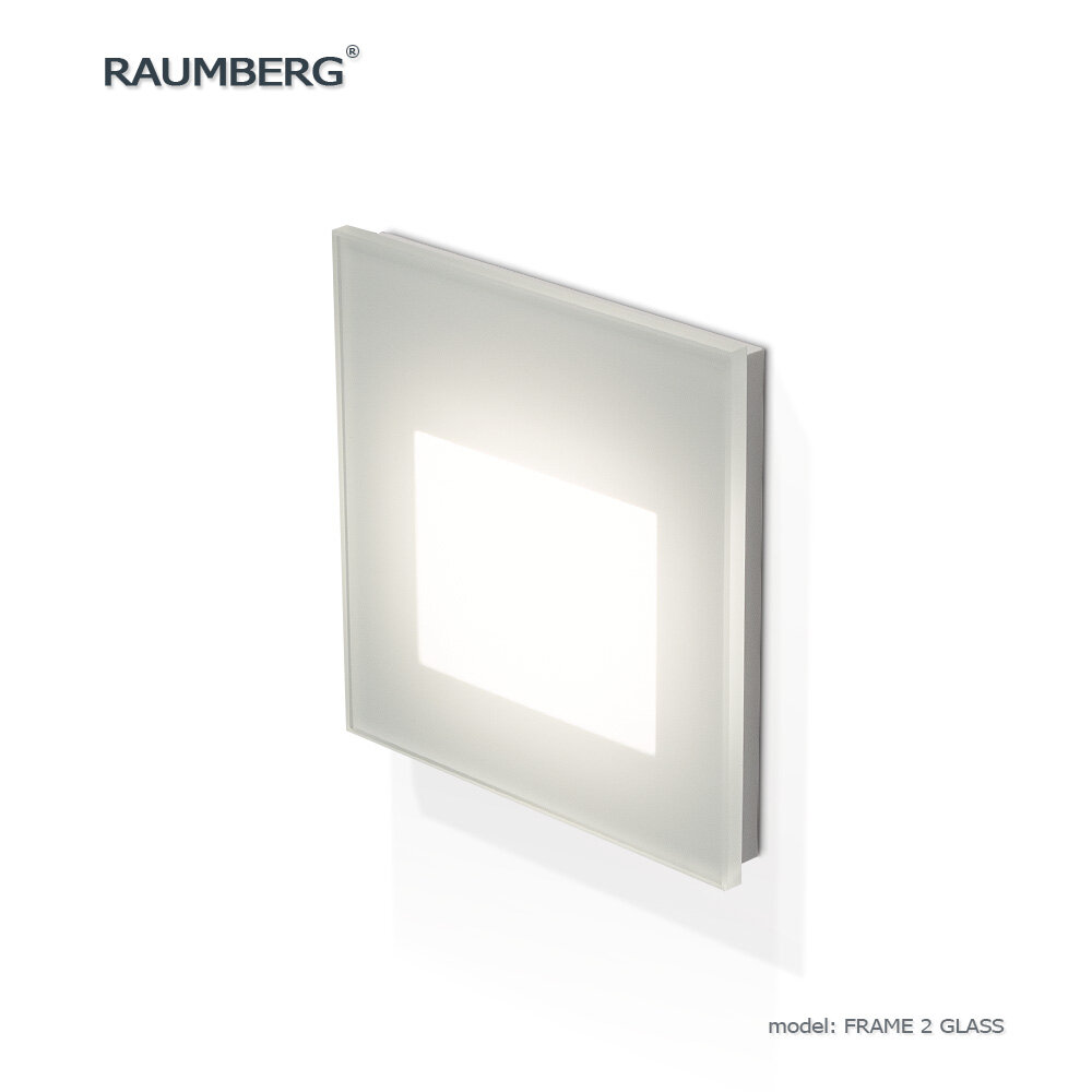 Настенный светильник RAUMBERG Frame 2 Glass с матовым стеклом