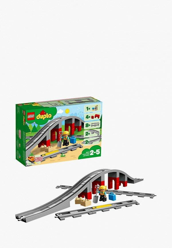 Конструктор LEGO DUPLO Town 10872 Железнодорожный мост, 26 дет.
