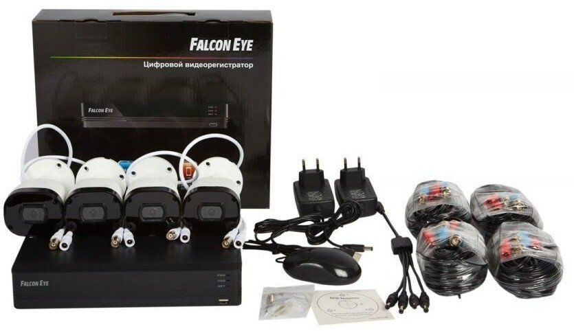 Комплект видеонаблюдения Falcon Eye FE-104MHD KIT Дача SMART - фото №19