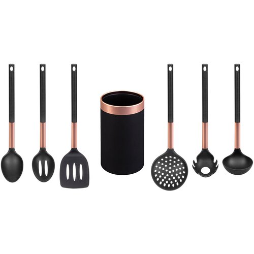 Набор кухонных принадлежностей Elan Gallery Черный 7 предметов