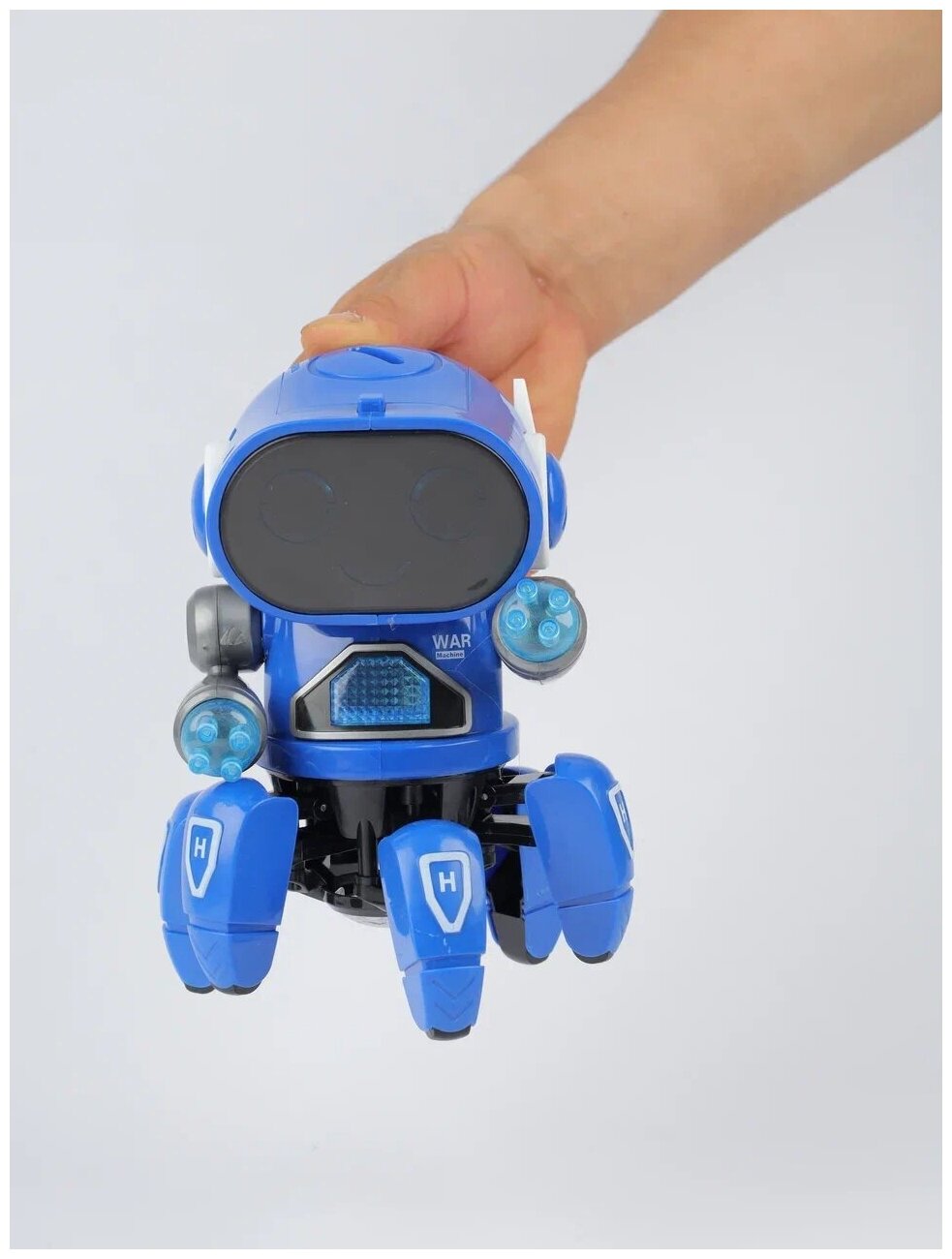 Танцующий робот Pioner bot на лапках паука. Детская интерактивная игрушка, со светом и звуком