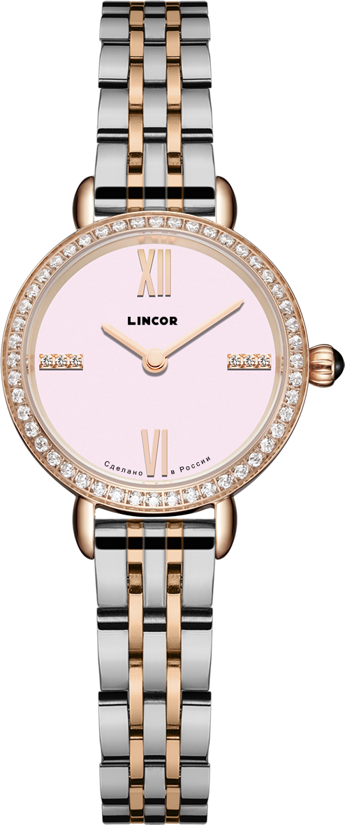 Наручные часы LINCOR, серебряный, золотой