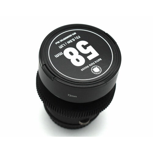 Мануальнй объектив Гелиос-44М 258 переделанный для киносъемки с крепление Canon EOS 1068000₽