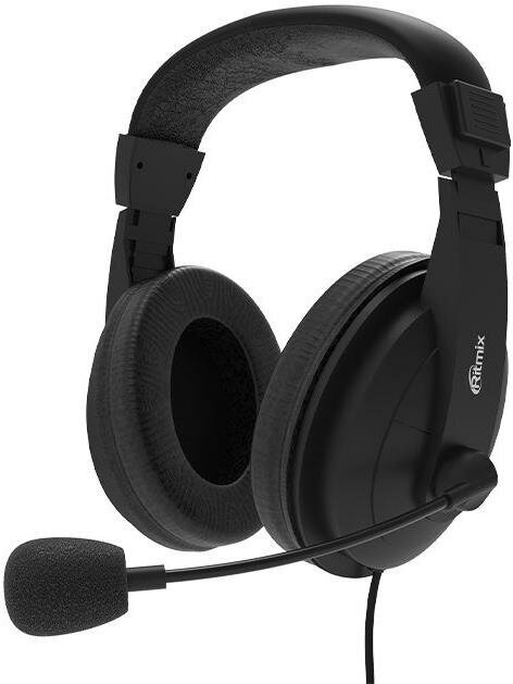 Игровая гарнитура полноразмерные наушники RITMIX RH-540M black 40мм