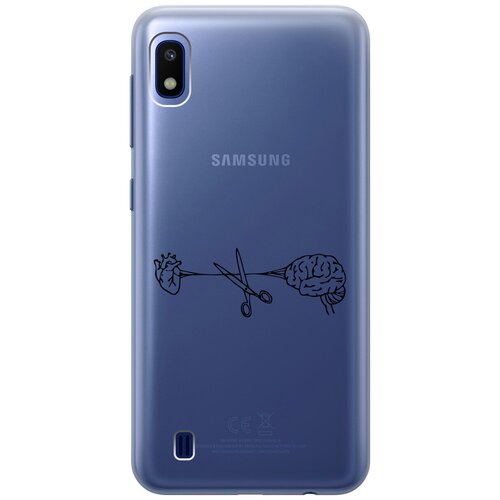 Силиконовый чехол на Samsung Galaxy A10, Самсунг А10 с 3D принтом Cut It прозрачный матовый soft touch силиконовый чехол на samsung galaxy a10 самсунг а10 с 3d принтом cut it w черный