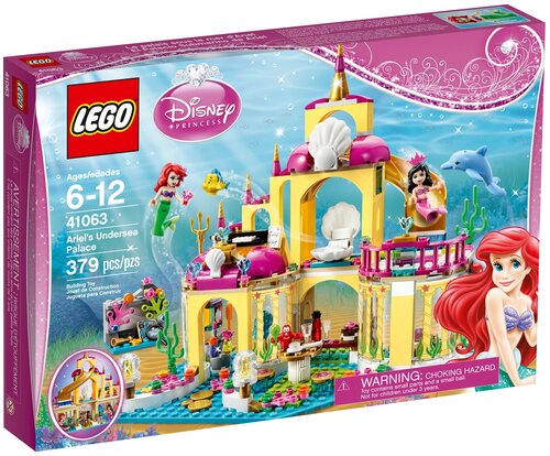 Конструктор LEGO Disney Princess 41063 Подводный дворец Ариэль, 379 дет.