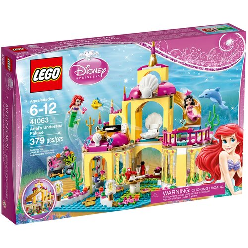 Конструктор LEGO Disney Princess 41063 Подводный дворец Ариэль, 379 дет. конструктор lego disney princess 41063 подводный дворец ариэль 379 дет