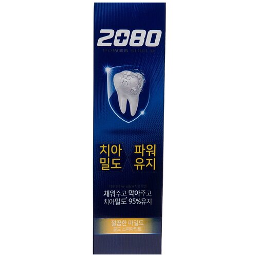 Зубная паста с мягким мятным ароматом — 2080 Median Dental IQ Power Shield Gold Spearmint Toothpaste  - купить со скидкой