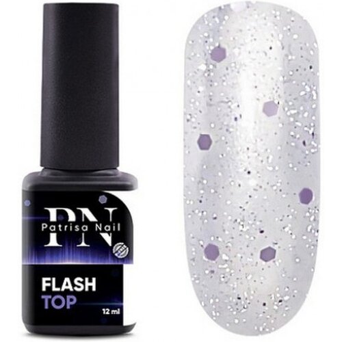 patrisa nail верхнее покрытие top gel прозрачный 100 мл Patrisa Nail Верхнее покрытие Flash Top, прозрачный, 12 мл