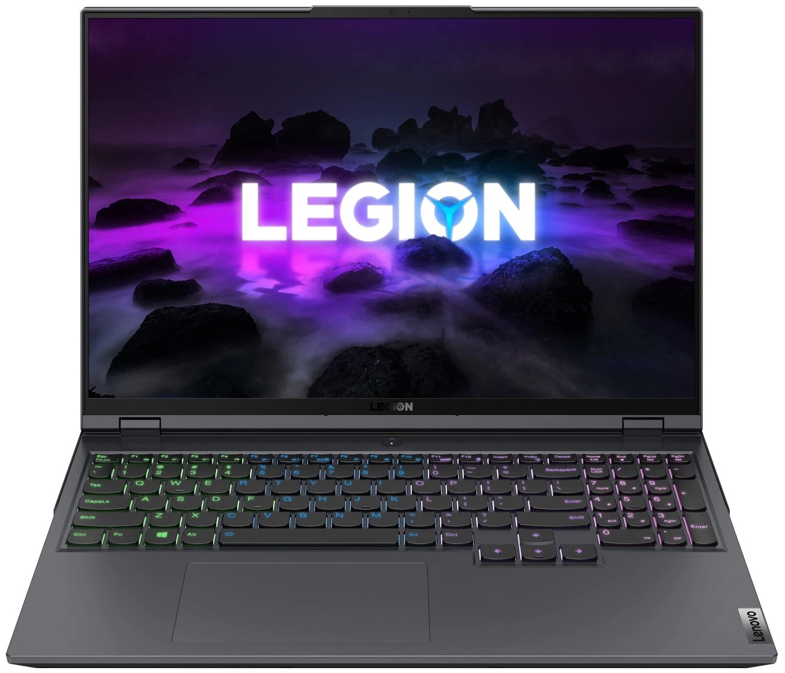 Ноутбук Lenovo Legion 5 Pro 16ACH6H, 16", IPS, AMD Ryzen 5 5600H 16ГБ, 512ГБ SSD, NVIDIA GeForce RTX 3060 для ноутбуков - 6144 Мб, noOS, 82JQ010FRK, серый