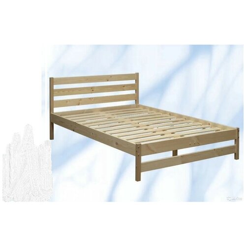 Двуспальная кровать из массива сосны 