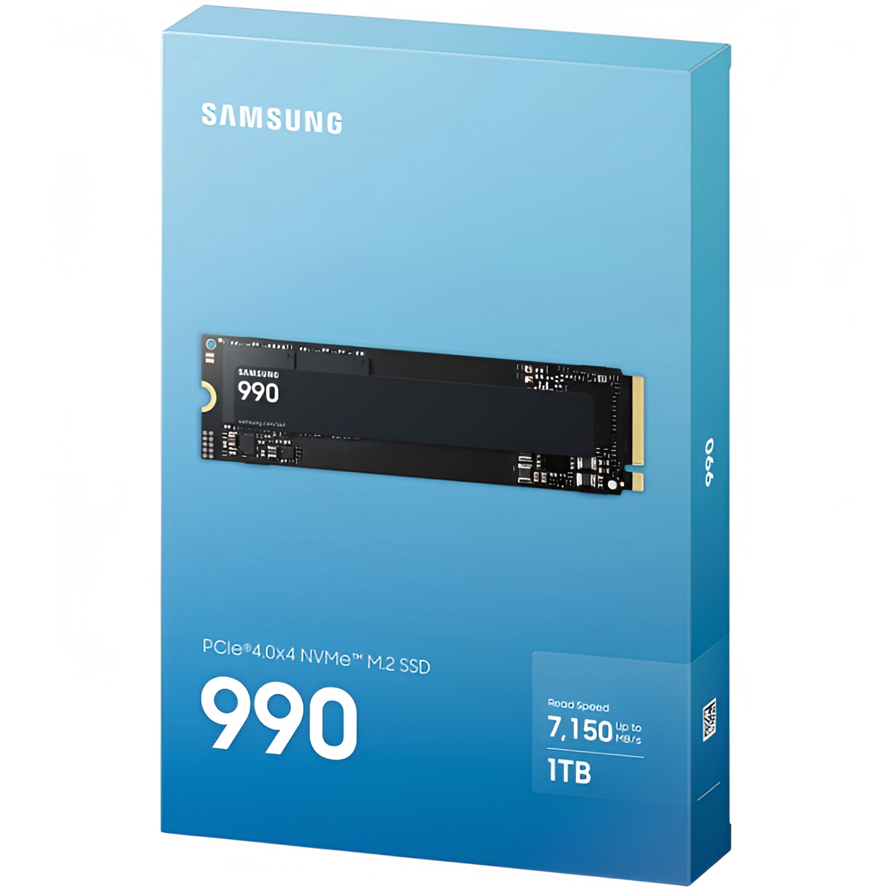 Жесткий диск SSD M.2 1Tb Samsung 990 EVO, 7150/6450MBs, 1100000 IOPS, TLC 3D NAND, PCI-E4.0x4 (MZ-V9V1T0BW)