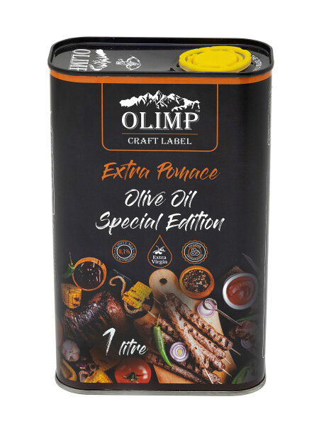 Масло Оливковое Рафинированное Olimp Limited Edition Extra Pomace (Греция), ж/б, 1л