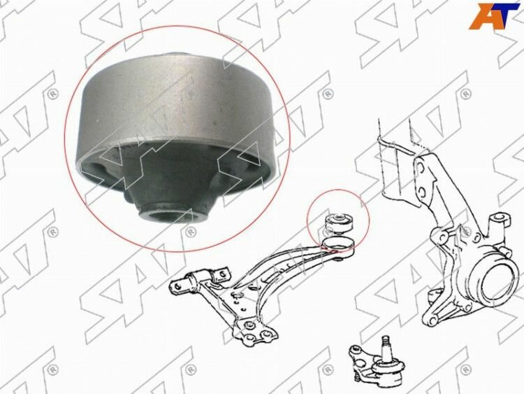 Сайлентблок RR нижнего FR рычага SAT ST-48655-07020
