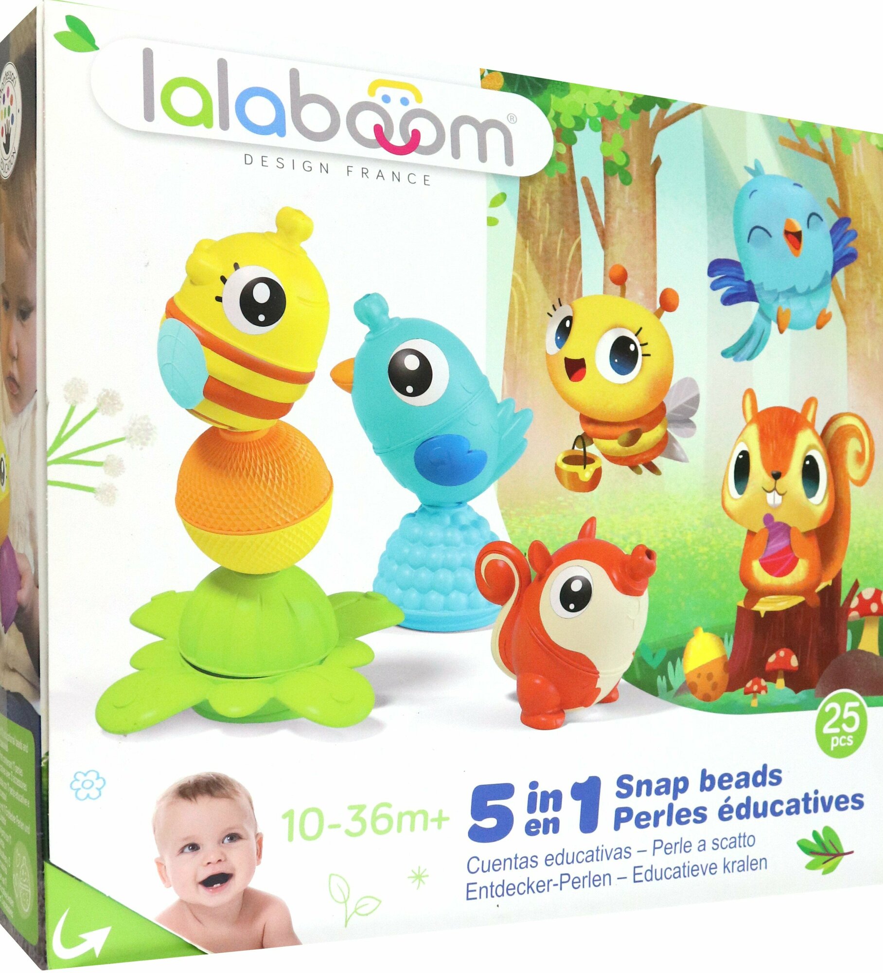 Набор с бусинами-животными, 25 предметов Lalaboom - фото №10