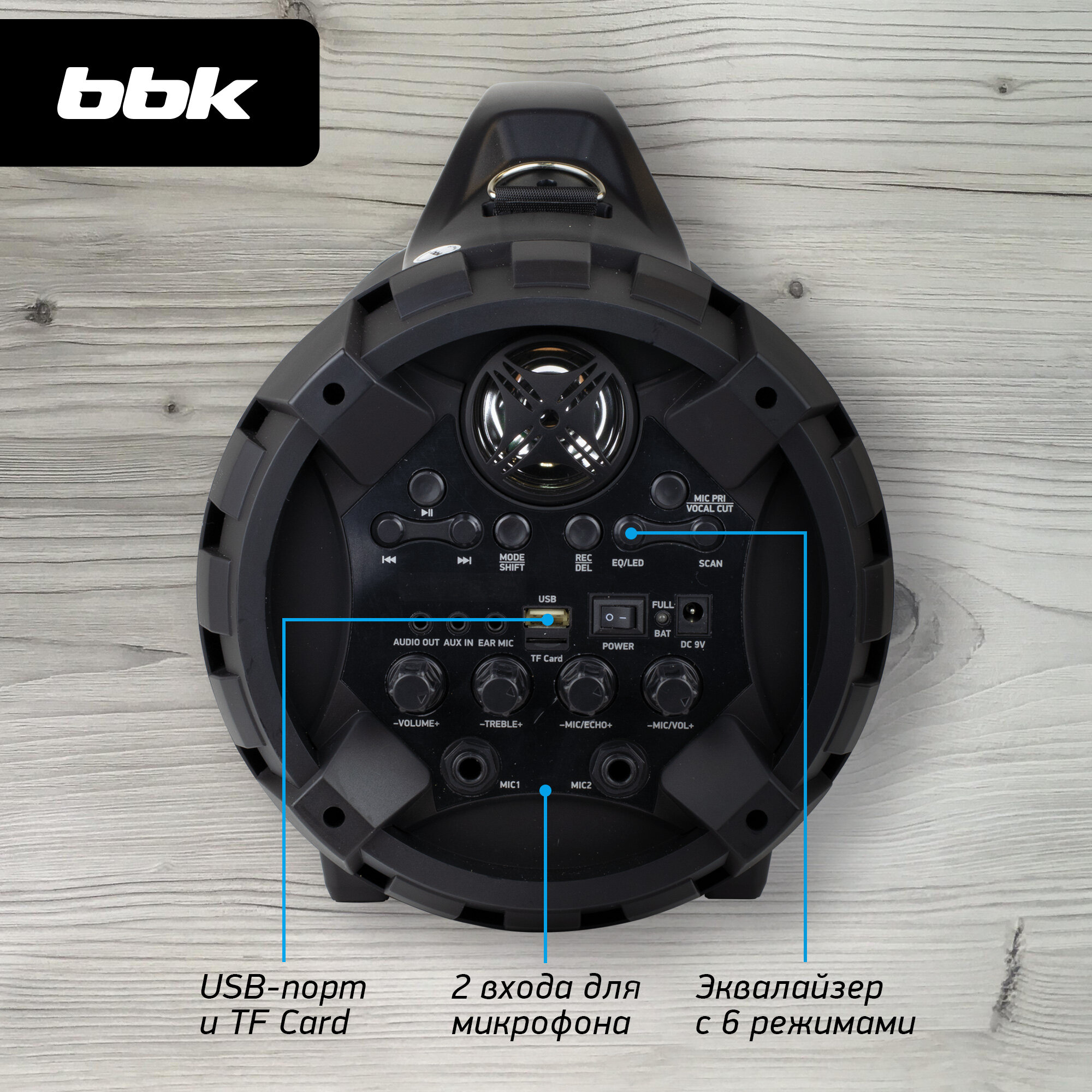 Музыкальная система BBK BTA608 черный